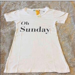 C&C California fitted graphic t-shirt "oh Sunday"